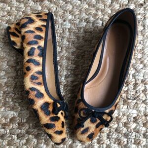 Talbots VANESSA BLOCK HEEL PUMPS - LEOPARD CALF HAIR. Size 7